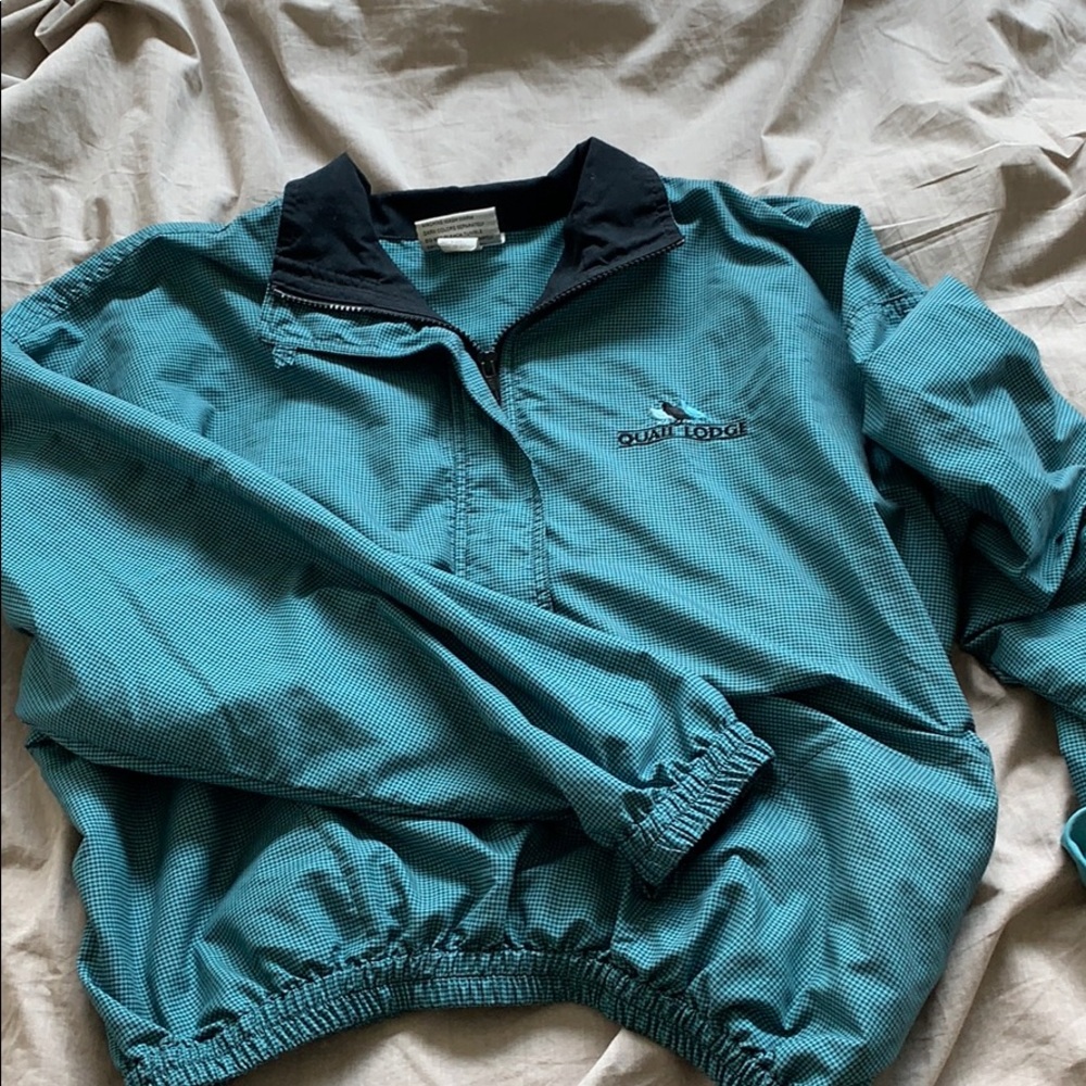 vintage quarter zip windbreaker